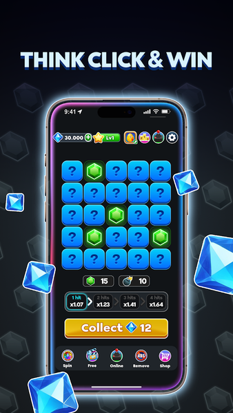 Mines Game - Play & Win x1000 - Gameplay image of android game