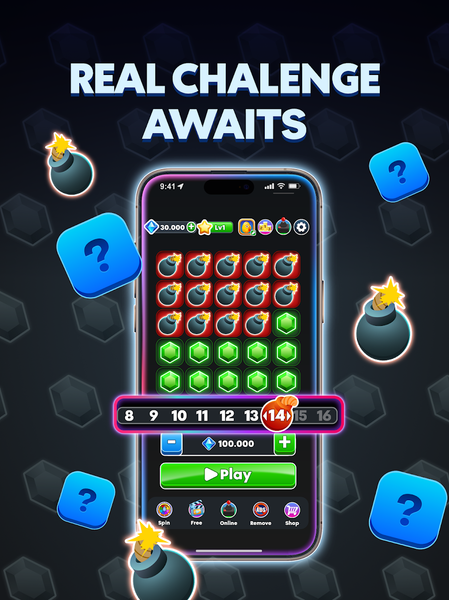 Mines Game - Play & Win x1000 - Gameplay image of android game