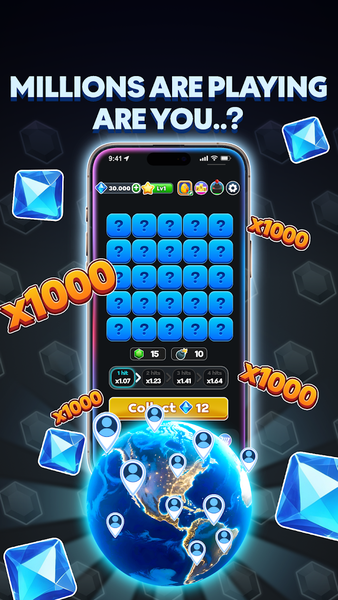 Mines Game - Play & Win x1000 - Gameplay image of android game