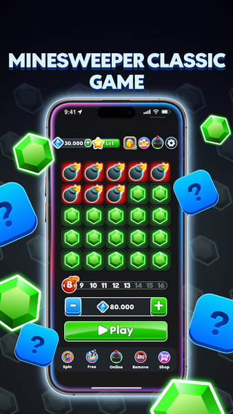 Mines Game - Play & Win x1000 - Gameplay image of android game