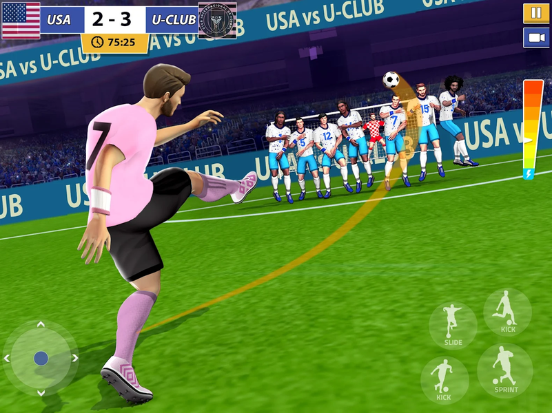 Soccer Allstars: Football Kick - Gameplay image of android game