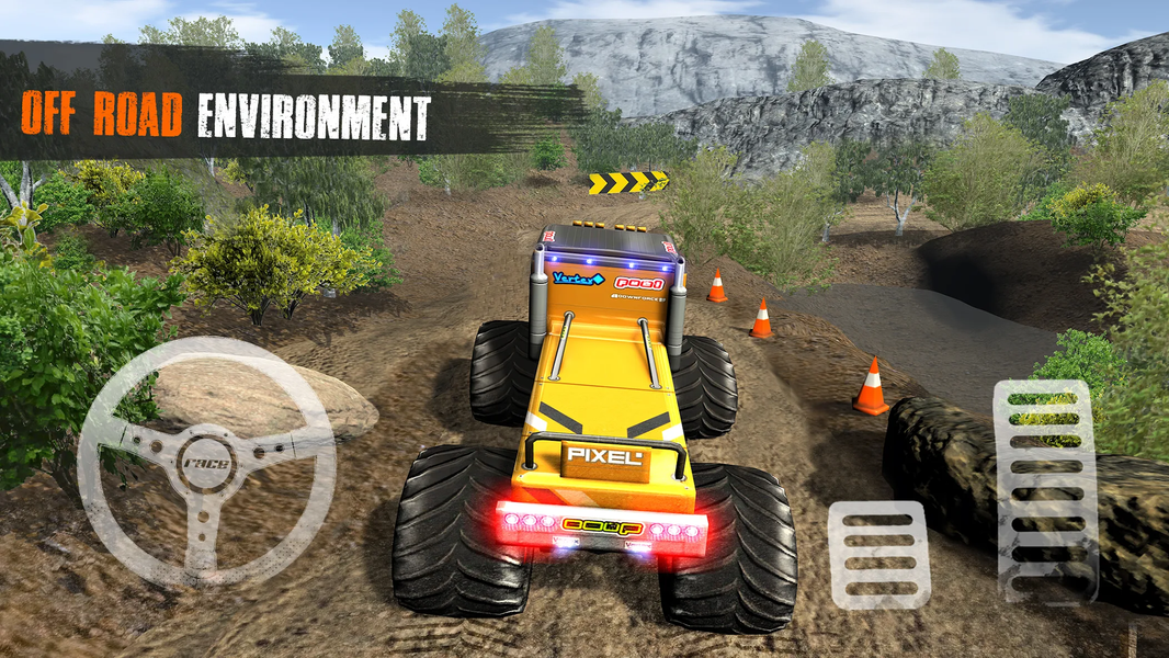 Monster Truck Parking Game - Gameplay image of android game