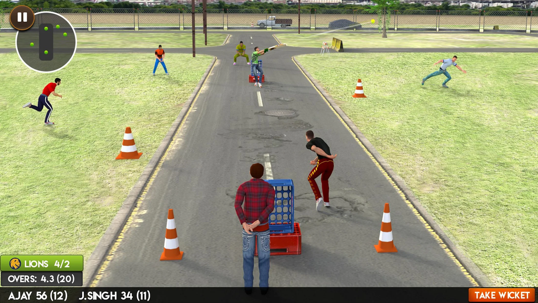 T20 Street Cricket Game - Gameplay image of android game