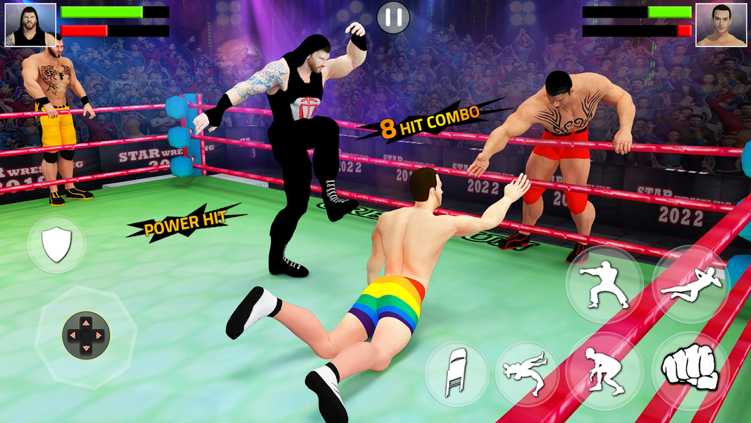 Tag Team Wrestling Game - Gameplay image of android game