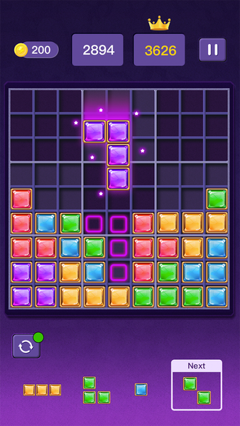 Block Puzzle Gem Blast - Gameplay image of android game