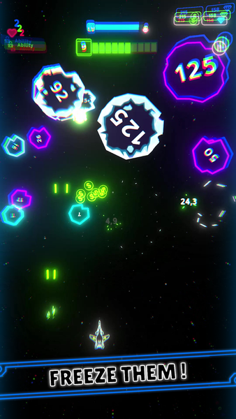 Neon Wings - Gameplay image of android game