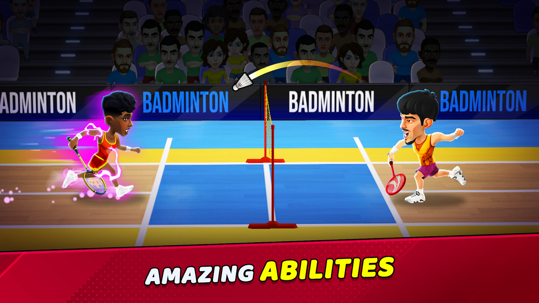 Badminton Clash 3D - Gameplay image of android game