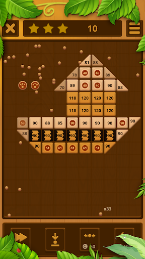 Wood Bricks Breaker - Gameplay image of android game