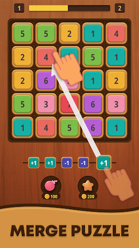 Mergezilla - Number Puzzle - عکس بازی موبایلی اندروید