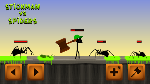 Stickman vs Spiders - Gameplay image of android game