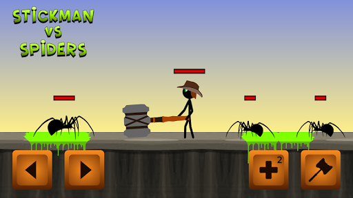 Stickman vs Spiders - Gameplay image of android game