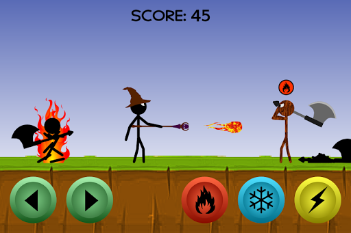 Stickman Wizard - Gameplay image of android game