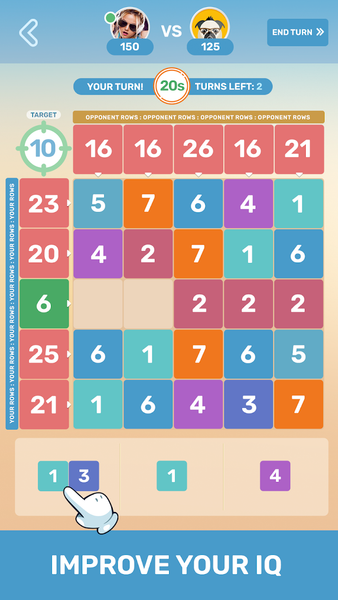 Math Blocks: PvP Math Puzzle - عکس برنامه موبایلی اندروید
