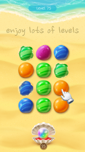 Pebbles Swap Puzzle. - Gameplay image of android game