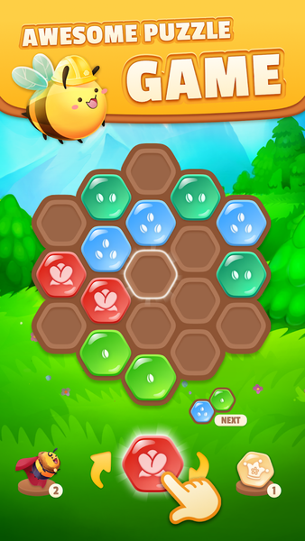 Bee Merge - Honey Hex Puzzle - عکس بازی موبایلی اندروید