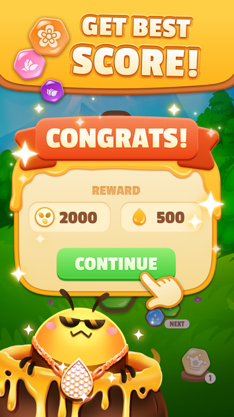 Bee Merge - Honey Hex Puzzle - عکس بازی موبایلی اندروید