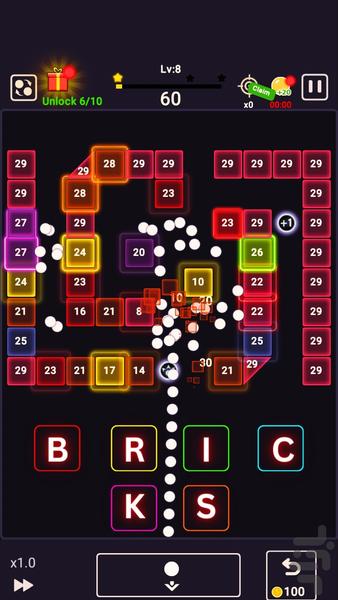 Bricks Breaker - عکس بازی موبایلی اندروید