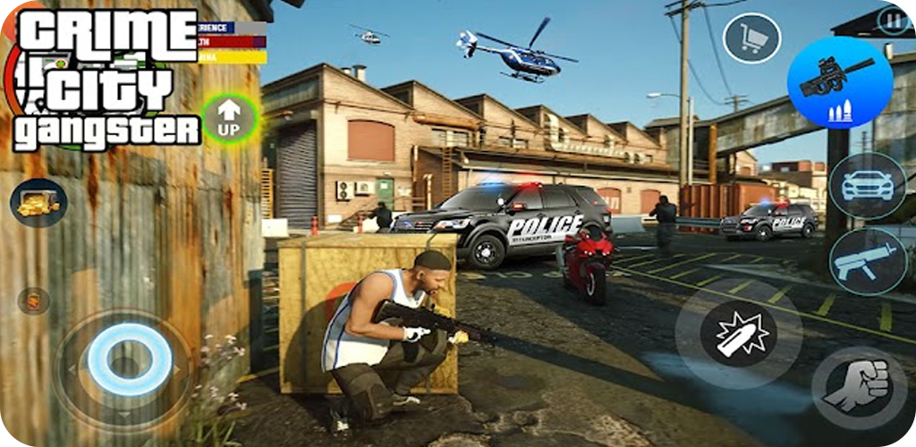 Gangster Theft Auto Gta V Mod - Gameplay image of android game