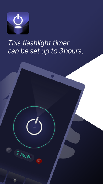 Flashlight timer police SOS - Image screenshot of android app