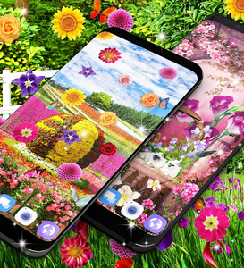 Flower garden live wallpaper - عکس برنامه موبایلی اندروید