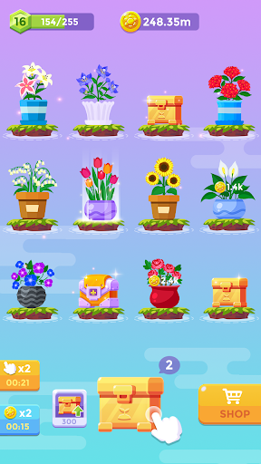 Idle Plant Game - Leisure Garden Merge Plants - عکس برنامه موبایلی اندروید