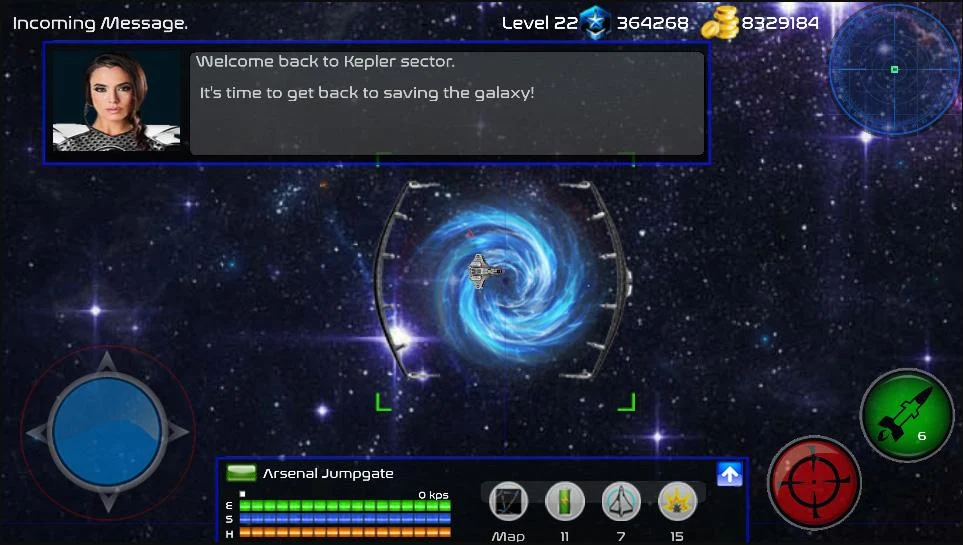 Stellar Patrol Space Combat Si - Gameplay image of android game