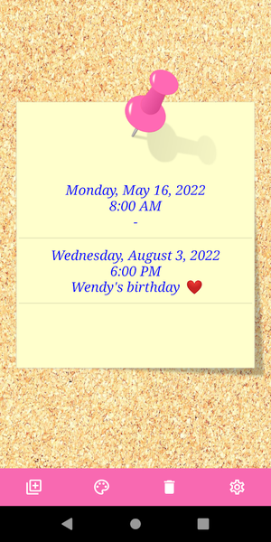 Reminder - Image screenshot of android app
