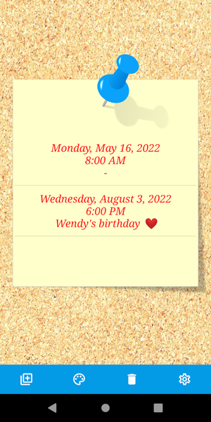 Reminder - Image screenshot of android app