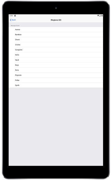 Ringtone iOS - عکس برنامه موبایلی اندروید