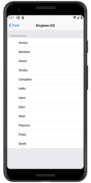 Ringtone iOS - عکس برنامه موبایلی اندروید