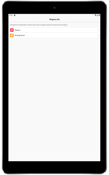 Ringtone iOS - عکس برنامه موبایلی اندروید