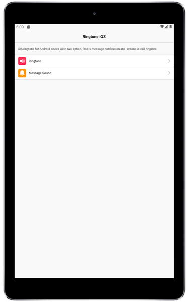 Ringtone iOS - عکس برنامه موبایلی اندروید