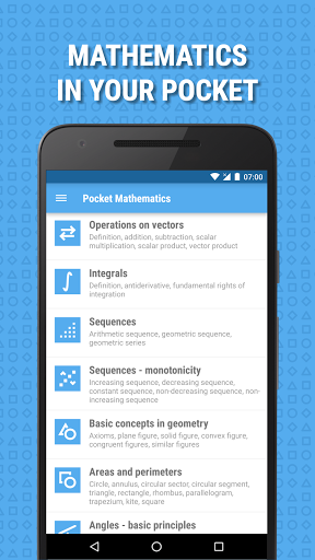 Pocket Mathematics - عکس برنامه موبایلی اندروید