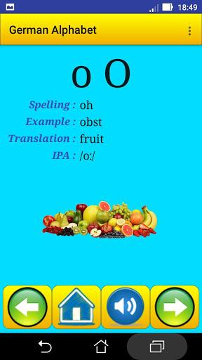 German alphabet for students - عکس برنامه موبایلی اندروید