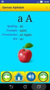 German alphabet for students - عکس برنامه موبایلی اندروید