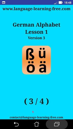 German alphabet for students - عکس برنامه موبایلی اندروید