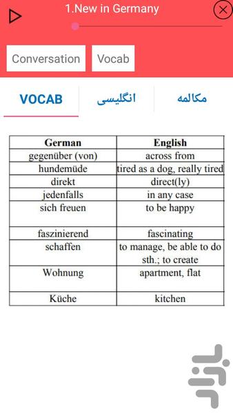 German Speaking Advanced - Image screenshot of android app