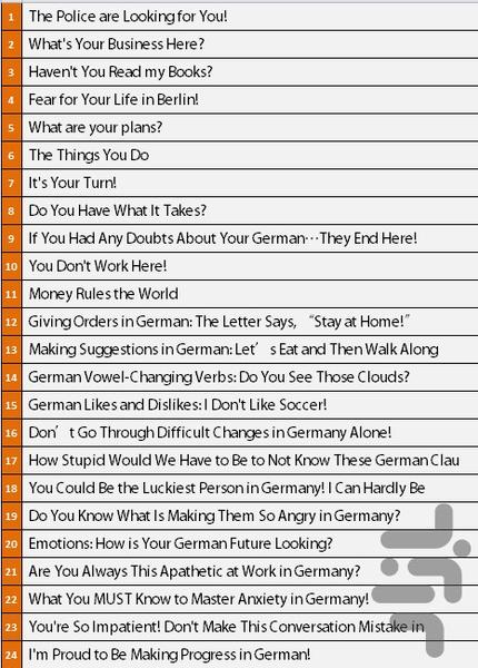 German Daily Conversation 2 - Image screenshot of android app