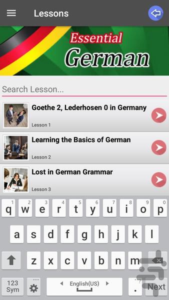 مکالمات ضروری آلمانی - عکس برنامه موبایلی اندروید
