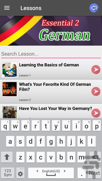 مکالمات ضروری آلمانی 2 - عکس برنامه موبایلی اندروید