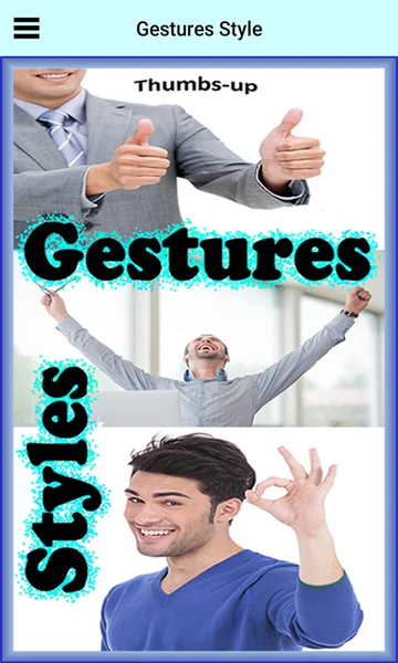 Gestures Style - Image screenshot of android app