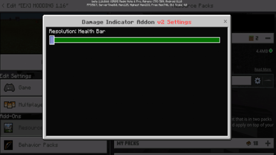 MCPE Healt Bar Mod - عکس برنامه موبایلی اندروید
