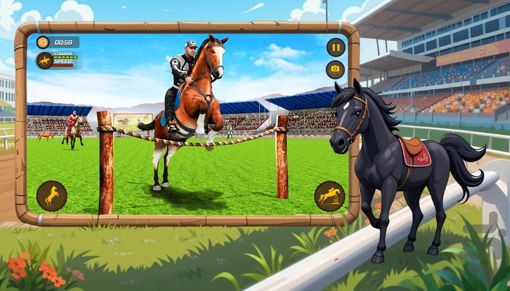 بازی سوار کاری جدید | اسب تیزپا - عکس بازی موبایلی اندروید