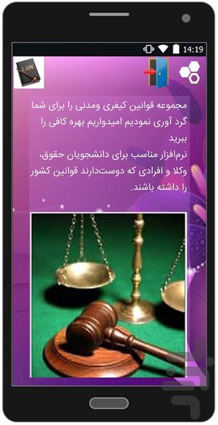 Complete criminal and civil laws - Image screenshot of android app