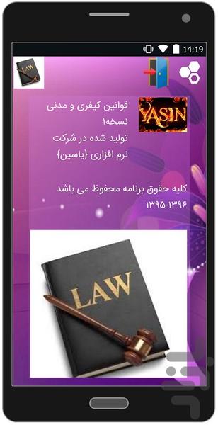 Complete criminal and civil laws - Image screenshot of android app