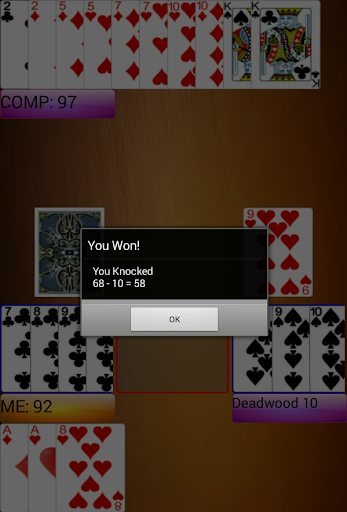 Gin Rummy Classic - Gameplay image of android game