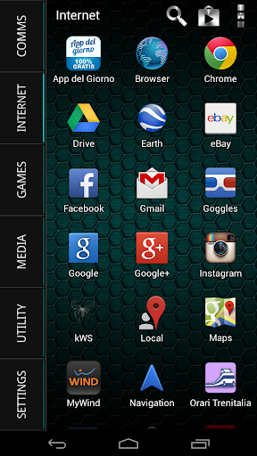 Metal Text Theme for Smart Launcher - Image screenshot of android app