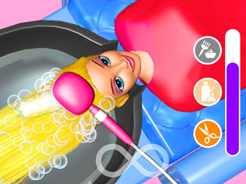 Hair Salon Makeover Girl Games - Gameplay image of android game