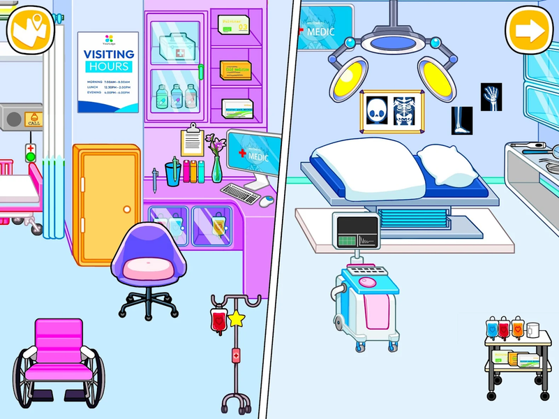 Princess Town Hospital World - Gameplay image of android game