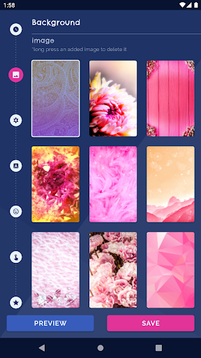 Analog 4K Girly Clock Themes - Image screenshot of android app